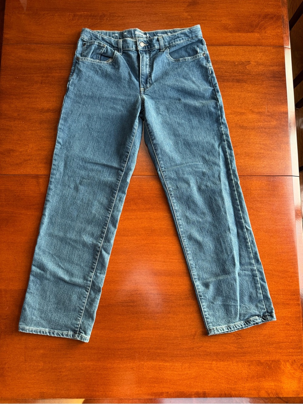 Sonoma Boys Size 18H Husky Straight Leg Everyday Jeans Adjustable Waist
